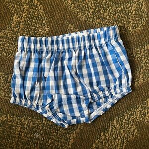Blue Checkered Kids Shorts
